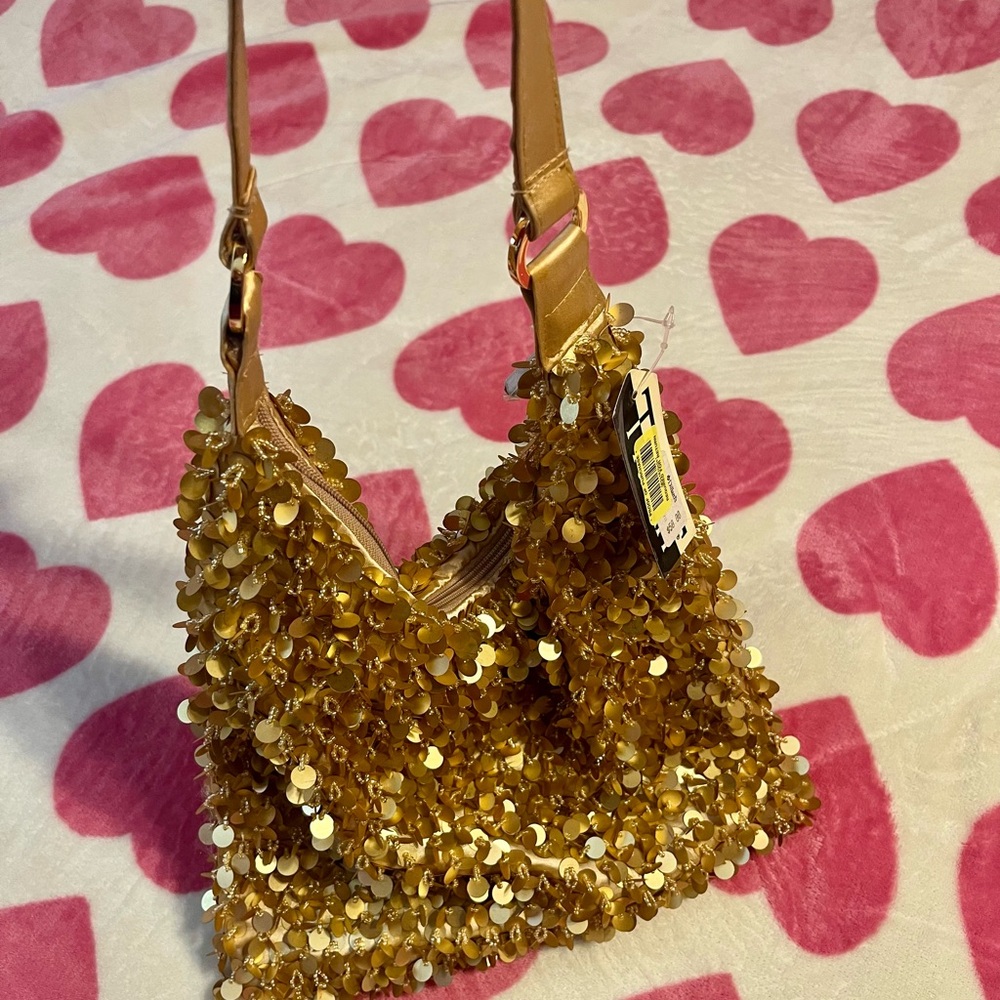 Gold Sequin Women's Bag